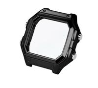 SEQLTWFC Compatible avec la montre Casio AE1200, boîtier entièrement en acier inoxydable 304, lunette et verre avec joint d'étanchéité AE-1200WH 3299 | Mise à niveau de la montre(Black case)