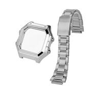 SEQLTWFC Compatible avec la montre Casio AE1200, boîtier entièrement en acier inoxydable 304, lunette et verre avec joint d'étanchéité AE-1200WH 3299 | Mise à niveau de la montre(Silver cas- band)