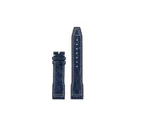 SEQLTWFC Compatible avec les bracelets de montre en cuir de crocodile IWC Pilot Mark 327004/377714, 20 mm, 21 mm, 22 mm, for femmes et hommes, accessoires(Blue-no buckle,22mm)