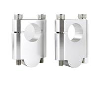 SEQLTWFC Compatible avec les rehausseurs de guidon de 22 mm - Compatibles avec TRX 450R TRX 700XX Kawasaki Brute Force/Prairie Yamaha Raptor 250 (rehausseur argenté de 40 mm)