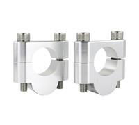 SEQLTWFC Compatible avec les rehausseurs de guidon de 22 mm - Compatibles avec TRX 450R TRX 700XX Kawasaki Brute Force/Prairie Yamaha Raptor 250 (rehausseur argenté de 20 mm)