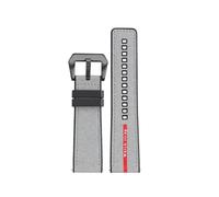 SEQLTWFC Compatible avec Panerai Submersible Band Luna Rossa PAM1466 PAM1391 PAM1565 Bracelet en caoutchouc 22 mm 26 mm Bracelet de montre for homme 24 mm Étanche(Grey-black,24mm-width)