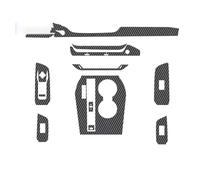 SEQLTWFC Fibre de carbone compatible avec Citroën C5X Autocollant intérieur de voiture Moulures Bandes de garniture Console centrale Porte d'engrenage Fenêtres de levage Accessoires de voiture(CX5 sui
