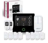 seQrell, Système Alarme Maison sans Fil, Kit Alarme GSM 4G et WiFi, avec Écran Tactile et Batterie 1500mAh. Tuya Smart Life Application Android et iOS. SQ4324G