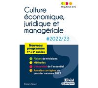 Séquence BTS - Culture économique, juridique et managériale 1re et 2e années - Patrick Simon - Bréal - broché - Scolaire / Universitaire