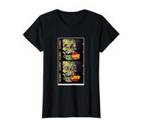 Séquence d'images de Visage de Monstre Zombi Halloween T-Shirt Graphique avec Valeur