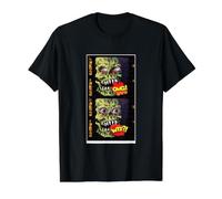 Séquence d'images de Visage de Monstre Zombi Halloween T-Shirt Graphique avec Valeur