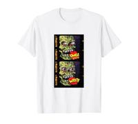 Séquence d'images de Visage de Monstre Zombi Halloween T-Shirt Graphique avec Valeur