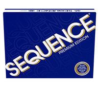 Sequence Premium Edition - Superbe ensemble avec planche géante (51,4 x 66,7 cm), jetons exclusifs et cartes de luxe par Goliath, bleu, pour enfants de 7 ans et plus