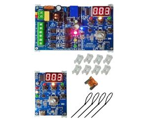 Séquenceur de contrôleur de feux de circulation de commande à distance 2.4G RF avec 50+ séquences 3 canaux 90VAC-265VAC Facile à programmer et à réparer Installation Accessoires complets Séquenceur de