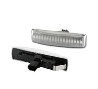 Sequentiel Dynamiques LED Pour Land Pour Rover Pour Discover LR3 LR4 Pour Freeland LR2 Pour Range Feux De Position Latéraux À LED Clignotants L320 L319 L359 Clignotant Indicateur(Argent)