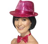 Sequin Chapeau Mou Femmes Showgirl 1920s Butlins Style Chapeau Déguisement