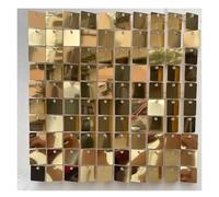 Sequin Shimmer Wall Lot de 5000 Paillettes Scintillantes for décoration Murale Mariage, Effet Miroir Turquoise Scintillant(Light Gold)