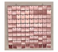 Sequin Shimmer Wall Lot de 5000 Paillettes Scintillantes for décoration Murale Mariage, Effet Miroir Turquoise Scintillant(Light Matte Rose gol)