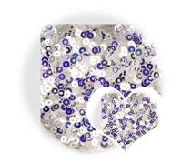 Sequin Vêtements faits à la main avec du cristal de perles | Pièce brillante perforée circulaire en PVC de 2 à 4 mm(20,4mm 2000pcs)