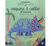 Sequins à coller dinosaures - boîte avec accessoires