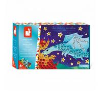 JANOD - Coffret Sequins à Coller Dragons - Les Ateliers du Calme - Kit Loisir Créatif Enfant - Apprentissage Motricité Fine et Concentration - Dès 6 Ans, J07921