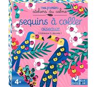 Sequins à coller oiseaux - mini-boîte avec accessoires