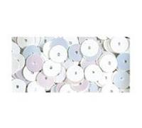 Sequins bombés lavables blanc irisé 6mm 2600 pièces Boite distributrice Blanc G