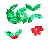 Sequins Feuilles de Houx 1,5 x 3 cm 50 gr