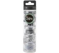 Sizzix 663813 Argent, Pack de 5, Silver (Perles et Sequins), Taille Unique