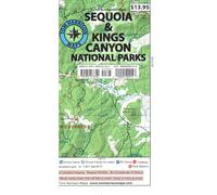 Sequoia & Kings Canyon National Parks Recreation Map | Tom Harrison Maps