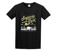Sequoia National Park Vintage California Bear Gifts Unisex T-Shirt Mens Black Men Tees XL