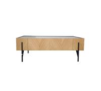SEQUOIA - Table basse en bois clair avec grand tiroir