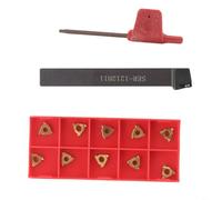 SER 1212H11 Porte-outil de tour CNC 12 mm pour filetage externe avec 10 inserts en carbure 11ER AG60 adapté à diverses tâches de travail des métaux