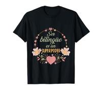 Ser bilingue ES Un Super Professeur d'espagnol ESL Teacher T-Shirt