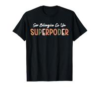 Ser Bilingue ES Un Superpoder Professeur d'Espagnol Enseignant ESL T-Shirt Graphique avec Valeur