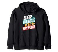 Ser Bilingue ES Un Superpoder Tenue de Professeur d'espagnol Langue Sweat à Capuche
