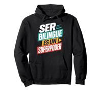Ser Bilingue ES Un Superpoder Tenue de Professeur d'espagnol Langue Sweat à Capuche