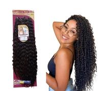 Ser Mulher GLORIA Extension - Crochet Braids Bioprotéine - Cheveux ondulés, Natural Look (4 Dark Brown)