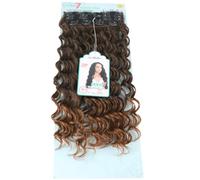 Ser Mulher IRENE - Extensions avec clip - Cheveux ondulés, longs- 7 Tissages avec Clip de 60 cm (T-30 Dark Brown Degradee)