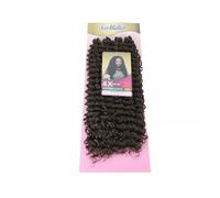 Ser Mulher New Rythme 65 cm | Extensions de cheveux bouclés pour Chrochet Braid | Crochet inclus | Lot de 4 | Application rapide (6 - Natural Brown)
