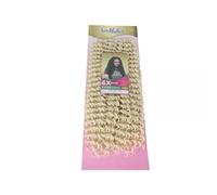 Ser Mulher New Rythme 65 cm | Extensions de cheveux bouclés pour Chrochet Braid | Crochet inclus | Lot de 4 | Application rapide (613 - Platinum Blonde)