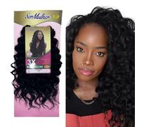 Ser Mulher OCEAN WAVE- Extensions synthétiques de cheveux ondulés pour Crochet Braids- 300 g 45 cm (1 noir)