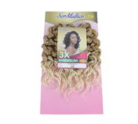Ser Mulher OCEAN WAVE Extensions volumisantes | Texture effet naturel | Application rapide | Effet cheveux ondulés pour Crochet Braids- 240 g 35 cm (T27/613 Blonde dégradée, 35 cm)