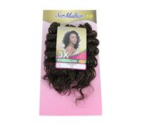 Ser Mulher OCEAN WAVE Extensions volumisantes | Texture effet naturel | Application rapide | Effet cheveux ondulés pour Crochet Braids- 240 g 35 cm (6 châtain clair, 35 cm)