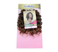 Ser Mulher OCEAN WAVE Extensions volumisantes | Texture effet naturel | Application rapide | Effet cheveux ondulés pour Crochet Braids- 240 g 35 cm (T2/30 Châtain Foncé Degradee, 35 cm)