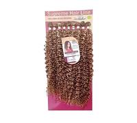 Ser Mulher Pamela | Extensions cheveux bouclés | Look naturel | Pack de 9 | Look ondulé et naturel | 330 gr (SP27 / 613 - Honey/Platinum Blonde Meches)