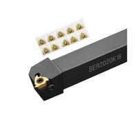 SER1616H16 SER2020K16 SER2525M16 External Thread Turning Tools Lathe Cutter 16ER Carbide inserts CNC Holder(NO Cutter bar,3.0PITCH_16ER H01(ALUMINUM))