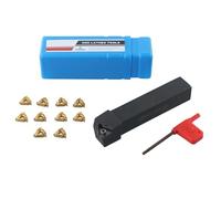 SER2020K16 Porte-outils de tour avec 10 inserts en carbure 16ER AG60 - Acier allié à haute adhérence, filetage externe à droite - pour tournage et usinage CNC