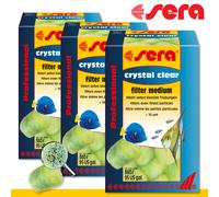 Sera 3 x 12 Pièces Cristal Effacer Professional Milieu Filtrant pour Petite