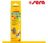 Sera 50 Bandelettes Quick Test 6 Tests Dans 1 NO2 NO3 Nitrate Ph Gh Testeur Eau