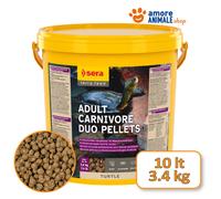 Sera Adult Carnivore Duo Pellets Pour Tortues Marines 100/250 ml 1/3,8/10 Lt