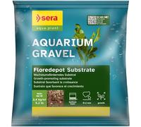 sera Aqua Gravel Floredepot Substr 2,4 kg | Substrat pour tous les aquariums d'eau douce | Terreau et engrais pour plantes d'aquarium | Comme base sous gravier | Contient de la tourbe et des granulés