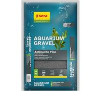 SERA Aquarium Gravel Anthracite Fine 3 L | Sustrat pour Aquariums d’Eau Douce| pour Poissons, Silures et Crevettes | Aspect Naturel