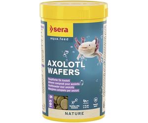 sera Axolotl Wafers 250 ml (105 g)| Nourriture pour axolotls à partir de 12 cm | Chips molles avec prébiotiques et teneur élevée en protéines | Acides gras oméga et vitamines pour une croissance saine